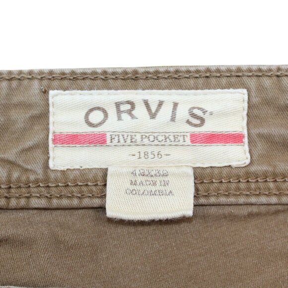 Orvis Midweight Cotton Duck Canvas Mens 41X30 Hunting Outdoor Pants Dark Khaki - Picture 11 of 14